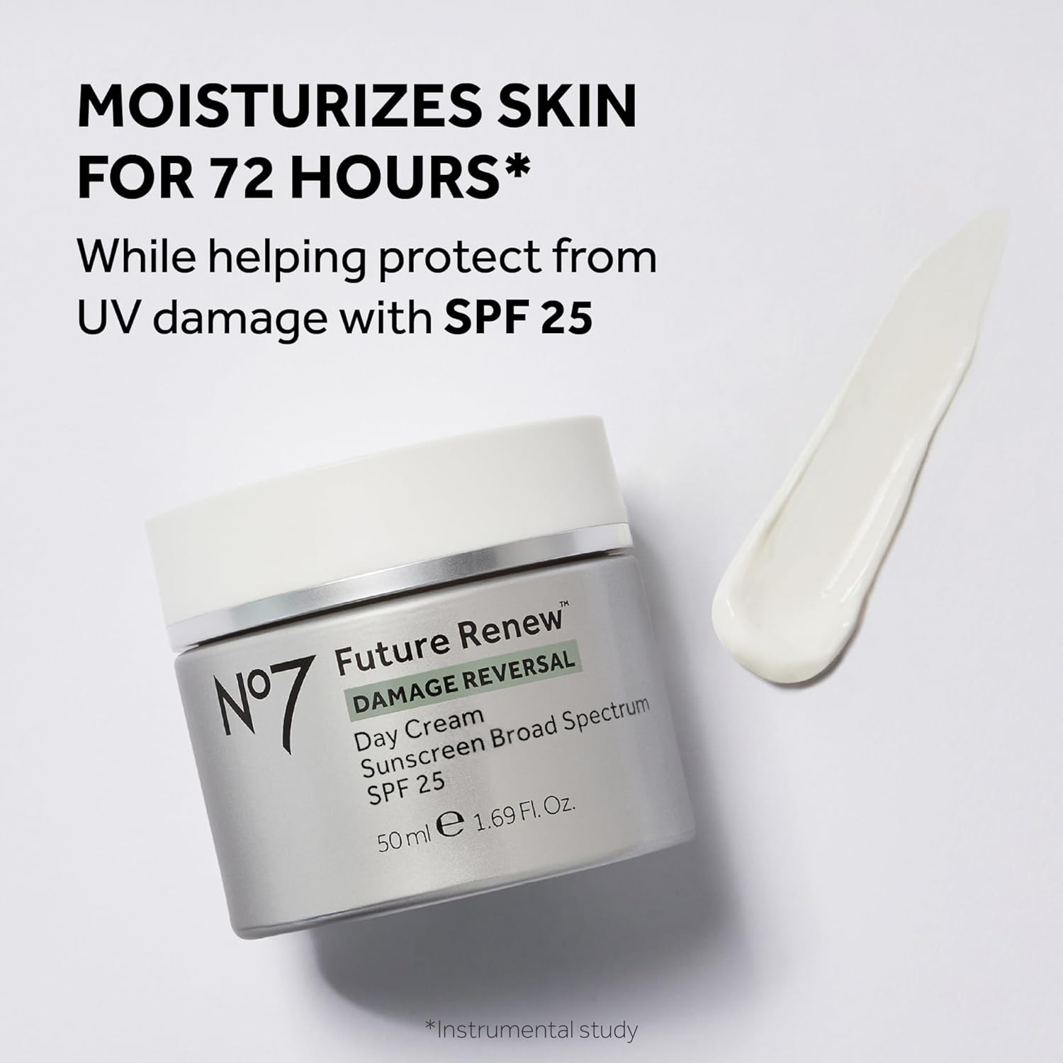 No7 Future Renew Damage Reversal Skincare Set - Anti Aging Face Serum (.33 Fl Oz), Day Cream with SPF 25 (1.69 Fl Oz) & Night Cream (1.69 Fl Oz) - Reverses Visible Signs of Sun Damage - 3-Piece Set